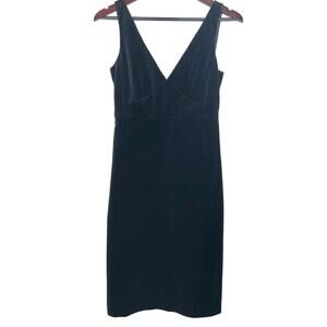 J Crew Womens Dress Sz 4 Velvet Stretchy Cocktail Babydoll Classic Timeless LBD